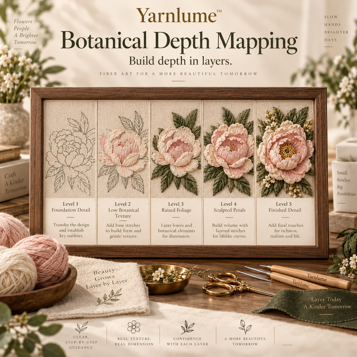 Yarnlume™ Botanical No.01 Sculpt a Flower.