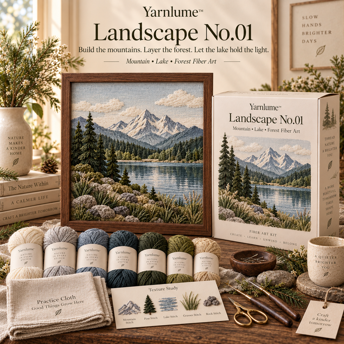 Yarnlume™ Landscape No.01  Build the Mountains.