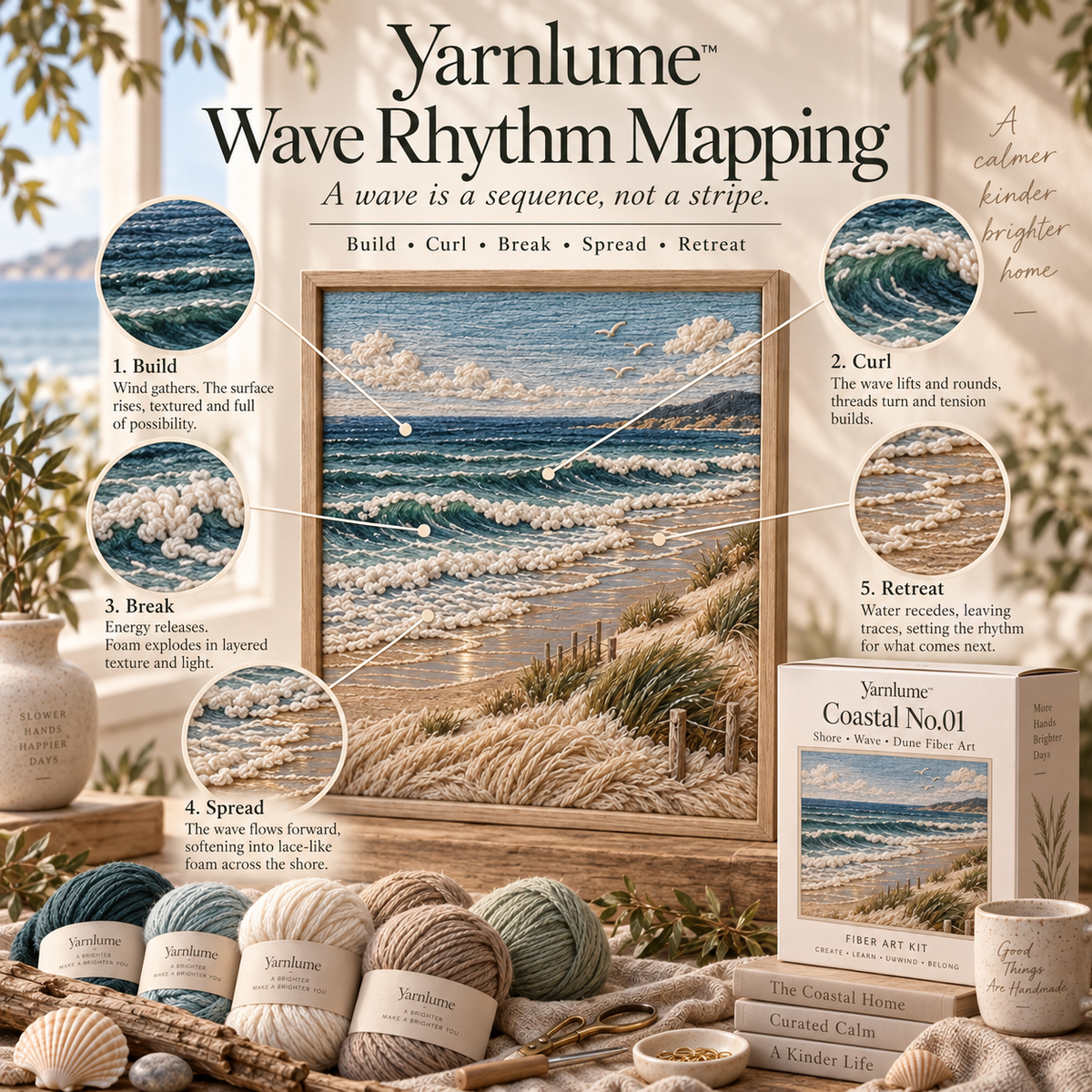 Yarnlume™ Coastal No.01  Shape the Shore.