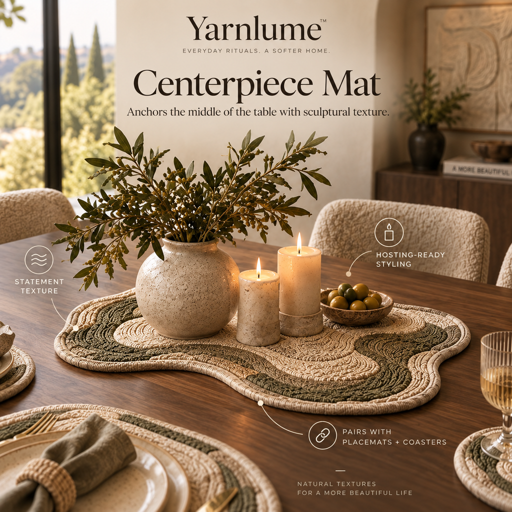 Yarnlume™ Sculpted Table Collection  Set the Table. Sculpt the Surface.