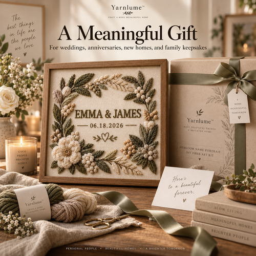 Yarnlume™ Heirloom Name Portrait  Turn a Name Into Something Worth Passing Down.